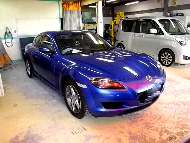 RX8 ・リアバンパー傷修理